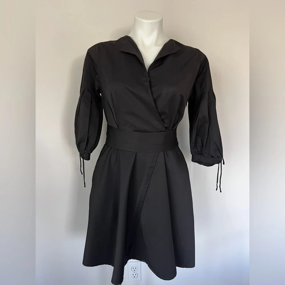 Anthropologie Hailee C Black Dress - Picture 2 of 10